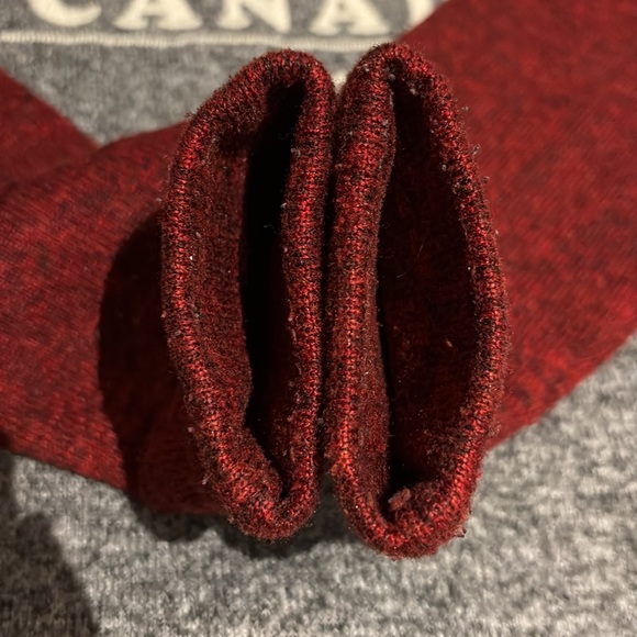 Burgundy Red & Grey Roots Canada Hoodie - size XS - Picture 8 of 16
